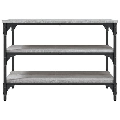 vidaXL Shoe Bench Grey Sonoma 70x38,5x49 cm Engineered Wood