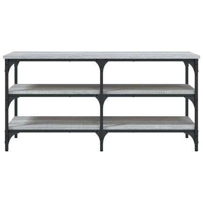vidaXL Shoe Bench Grey Sonoma 100x38.5x49 cm Engineered Wood