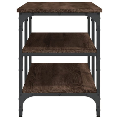 vidaXL Shoe Bench Brown Oak 100x38,5x49 cm Engineered Wood