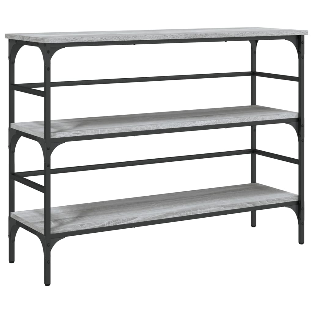 vidaXL Console Table Grey Sonoma 100x32x75 cm Engineered Wood