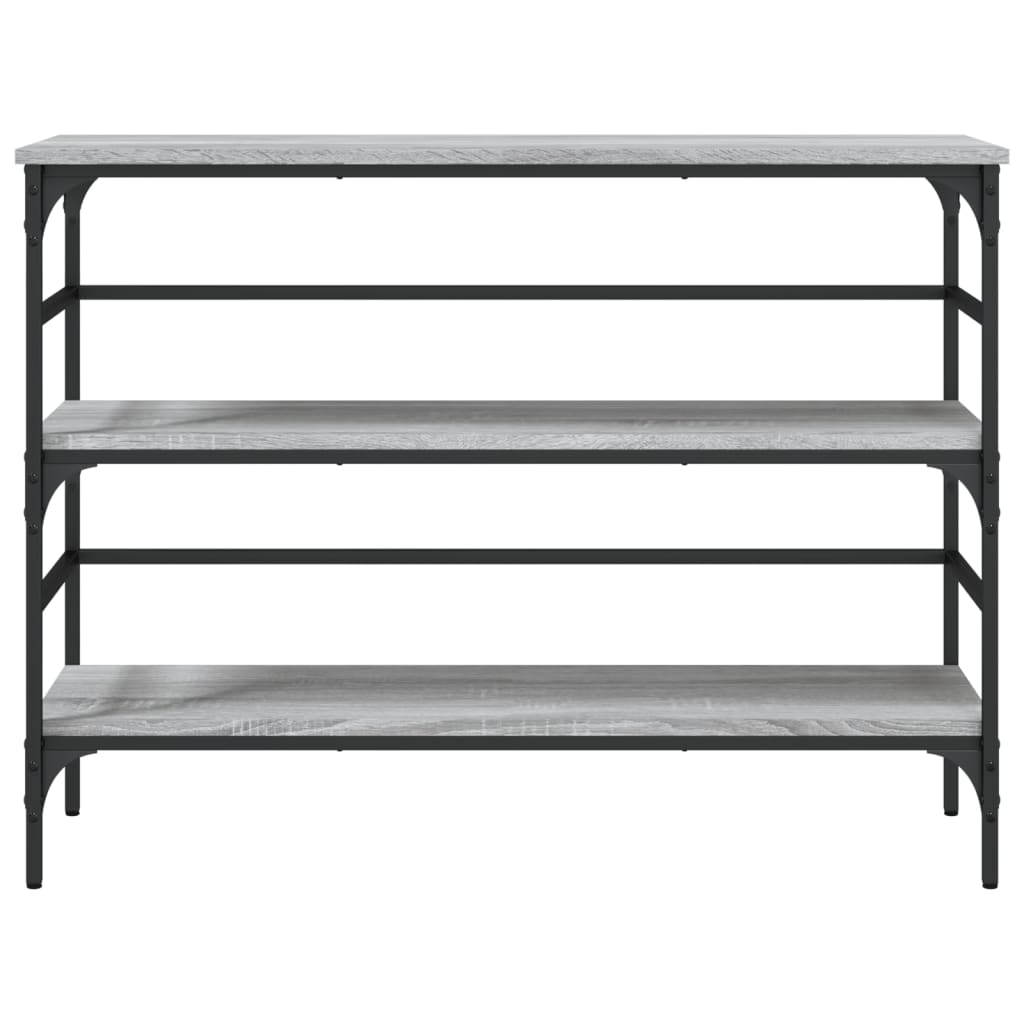 vidaXL Console Table Grey Sonoma 100x32x75 cm Engineered Wood