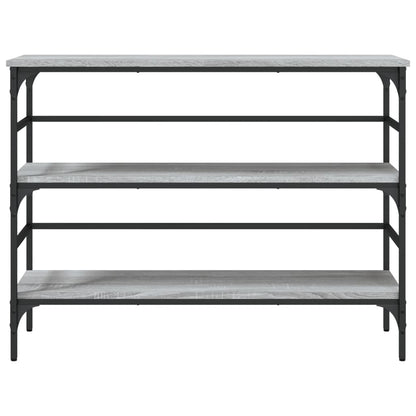vidaXL Console Table Grey Sonoma 100x32x75 cm Engineered Wood