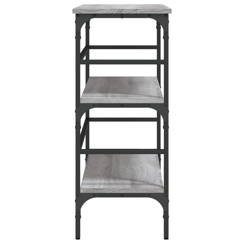 vidaXL Console Table Grey Sonoma 100x32x75 cm Engineered Wood