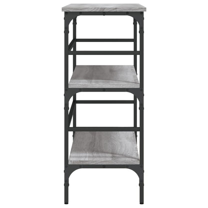 vidaXL Console Table Grey Sonoma 100x32x75 cm Engineered Wood