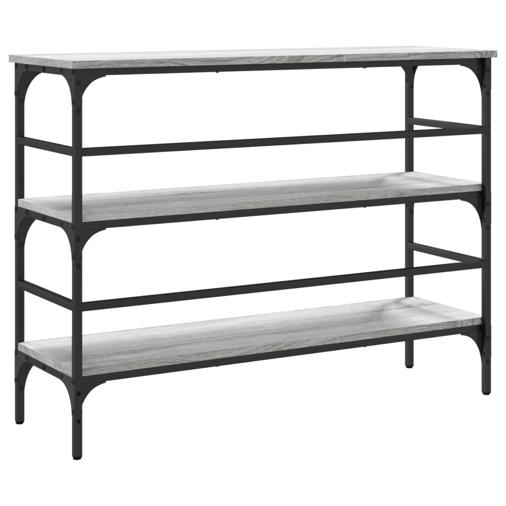 vidaXL Console Table Grey Sonoma 100x32x75 cm Engineered Wood