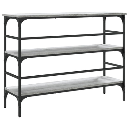vidaXL Console Table Grey Sonoma 100x32x75 cm Engineered Wood