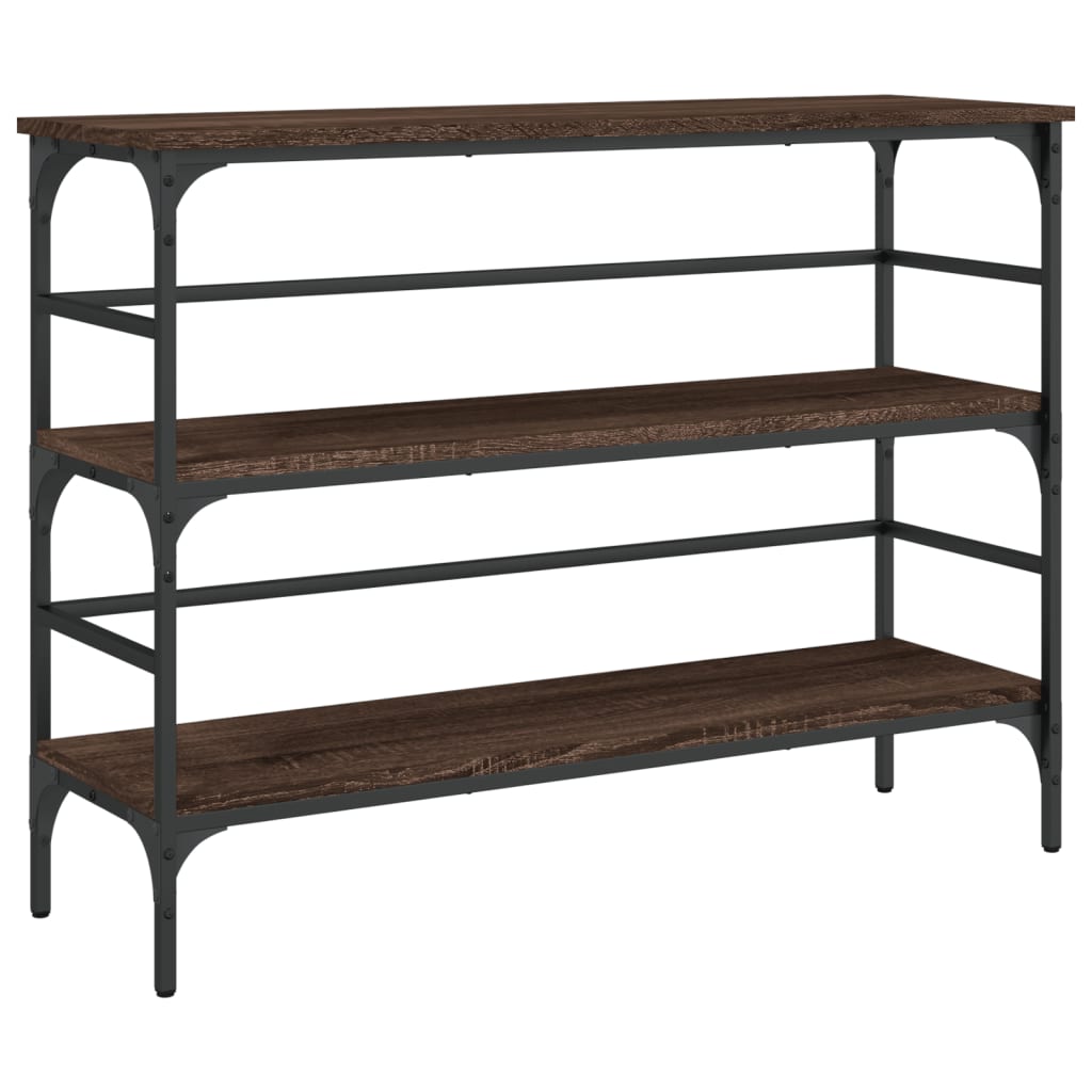 vidaXL Console Table Brown Oak 100x32x75 cm Engineered Wood