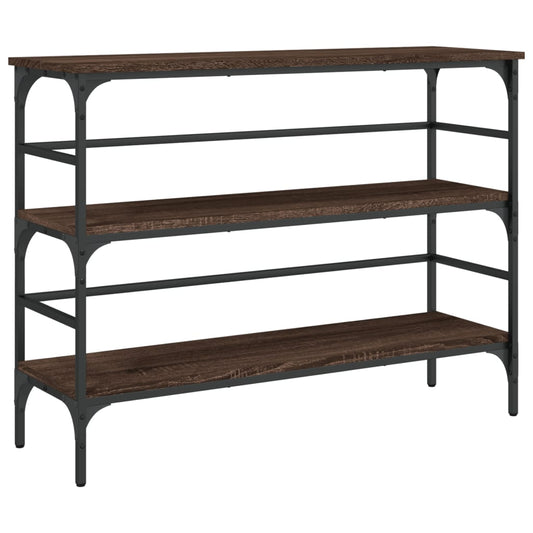 vidaXL Console Table Brown Oak 100x32x75 cm Engineered Wood
