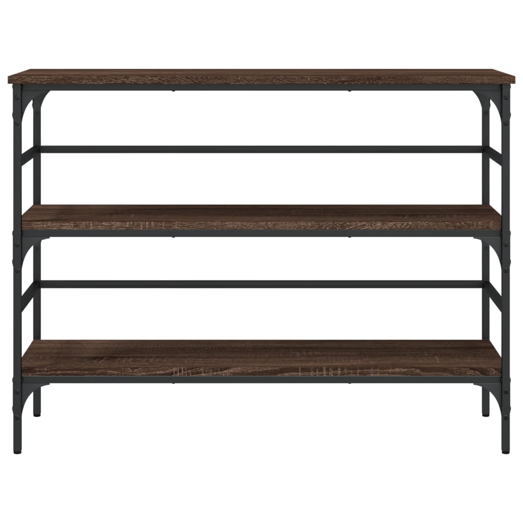 vidaXL Console Table Brown Oak 100x32x75 cm Engineered Wood