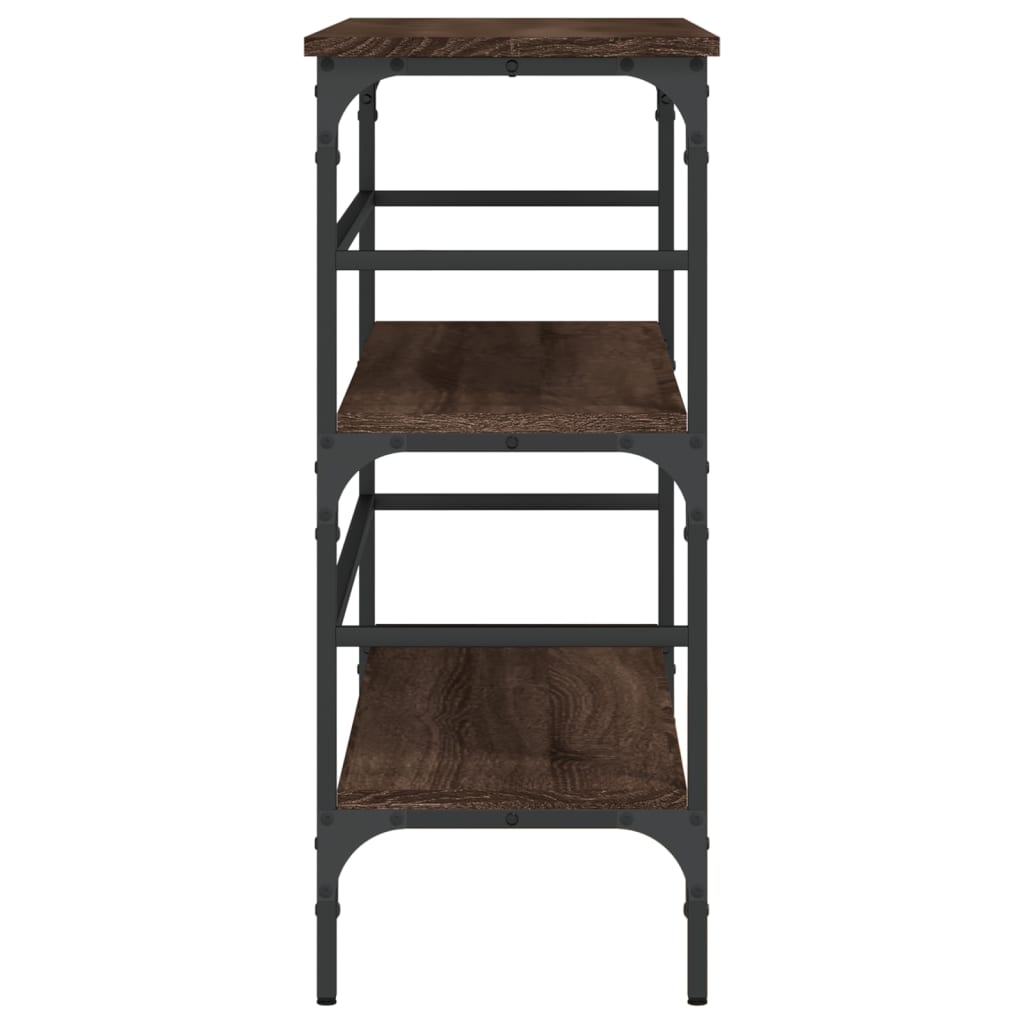 vidaXL Console Table Brown Oak 100x32x75 cm Engineered Wood