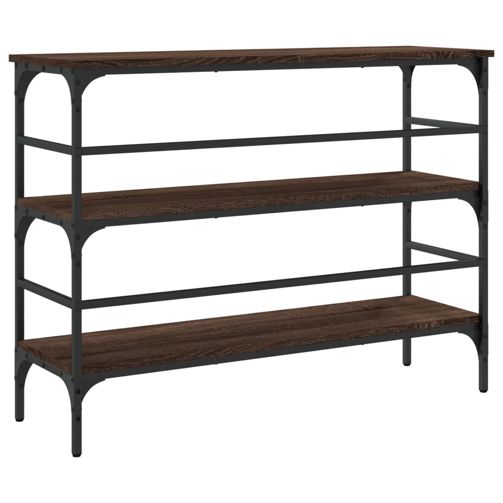 vidaXL Console Table Brown Oak 100x32x75 cm Engineered Wood