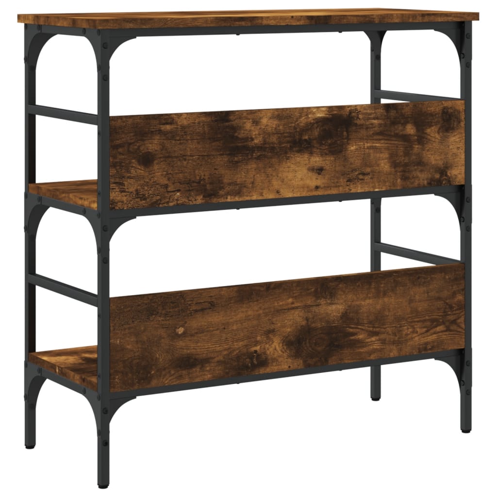 vidaXL Console Table Smoked Oak 75x32x75 cm Engineered Wood