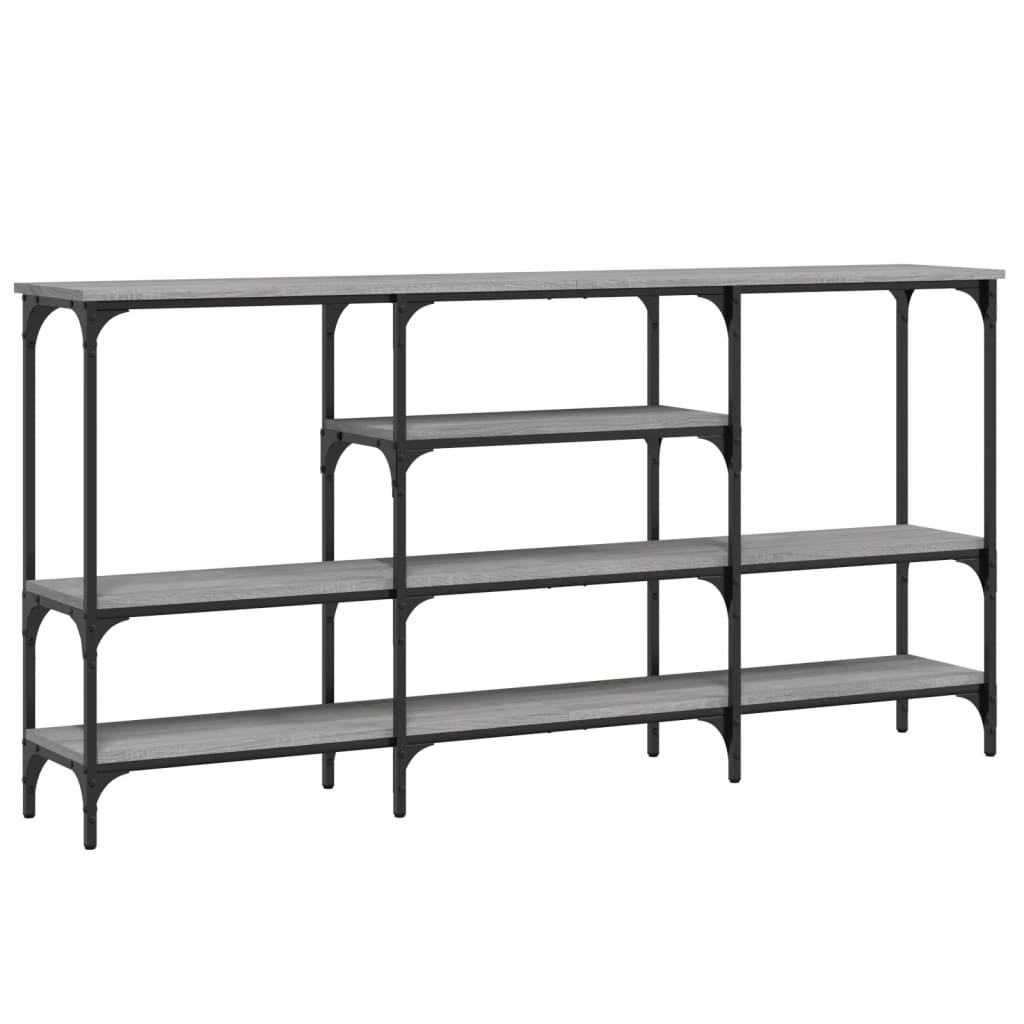 vidaXL Console Table Grey Sonoma 160x29x80 cm Engineered Wood