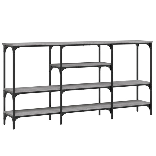 vidaXL Console Table Grey Sonoma 160x29x80 cm Engineered Wood