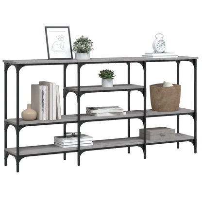 vidaXL Console Table Grey Sonoma 160x29x80 cm Engineered Wood