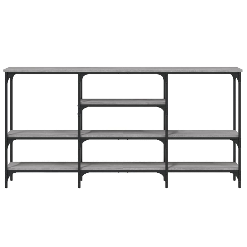 vidaXL Console Table Grey Sonoma 160x29x80 cm Engineered Wood