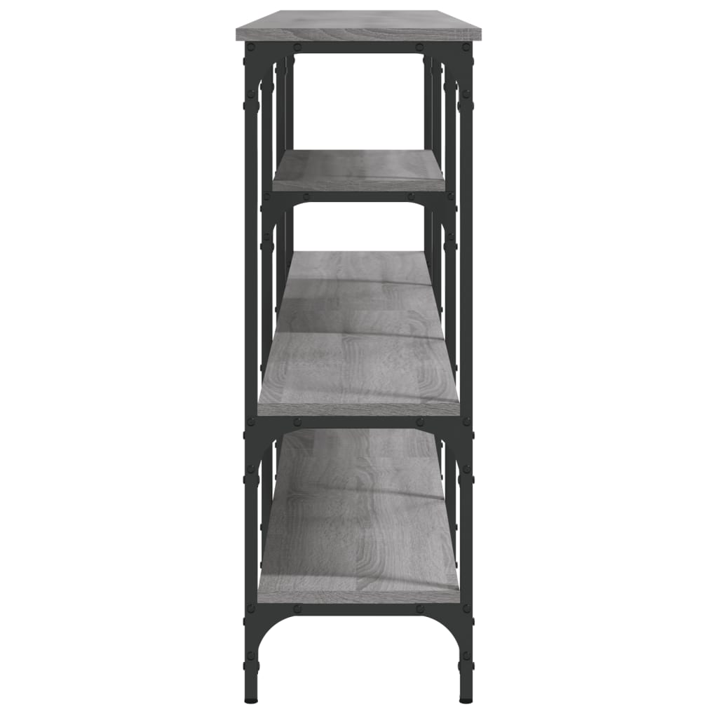 vidaXL Console Table Grey Sonoma 160x29x80 cm Engineered Wood
