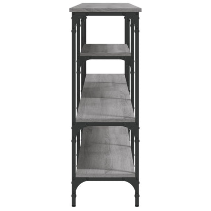 vidaXL Console Table Grey Sonoma 160x29x80 cm Engineered Wood