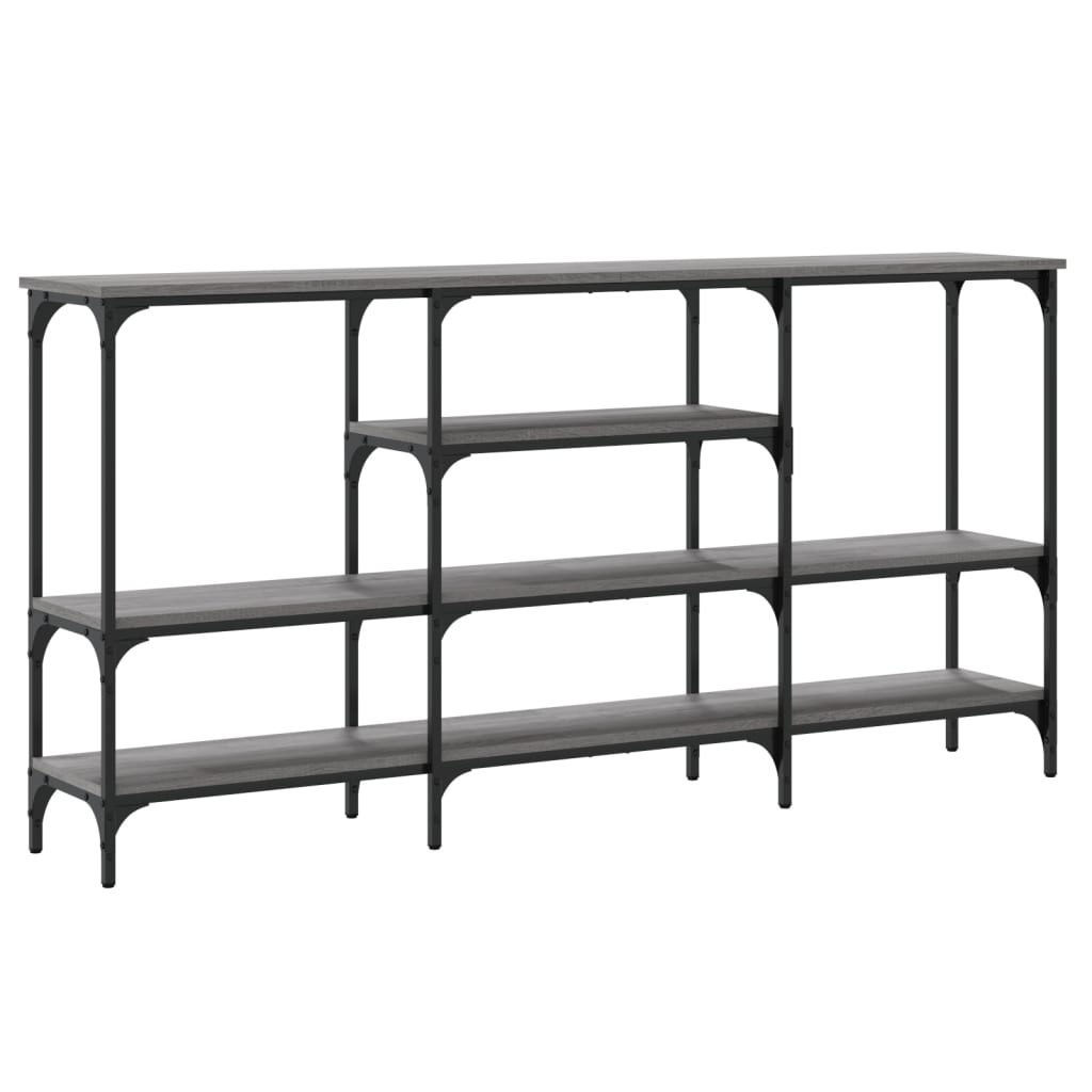 vidaXL Console Table Grey Sonoma 160x29x80 cm Engineered Wood