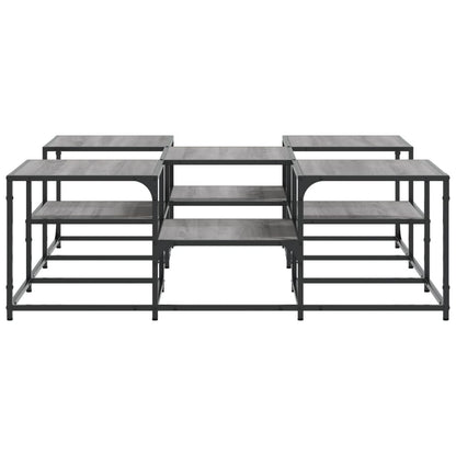 vidaXL Coffee Table Grey Sonoma 121x121x40 cm Engineered Wood