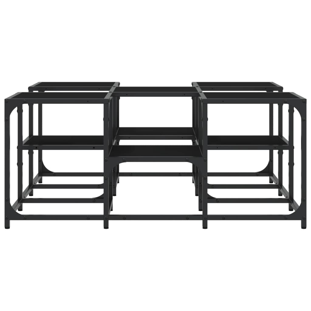 vidaXL Coffee Table Black 91x91x40 cm Engineered Wood