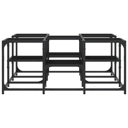 vidaXL Coffee Table Black 91x91x40 cm Engineered Wood