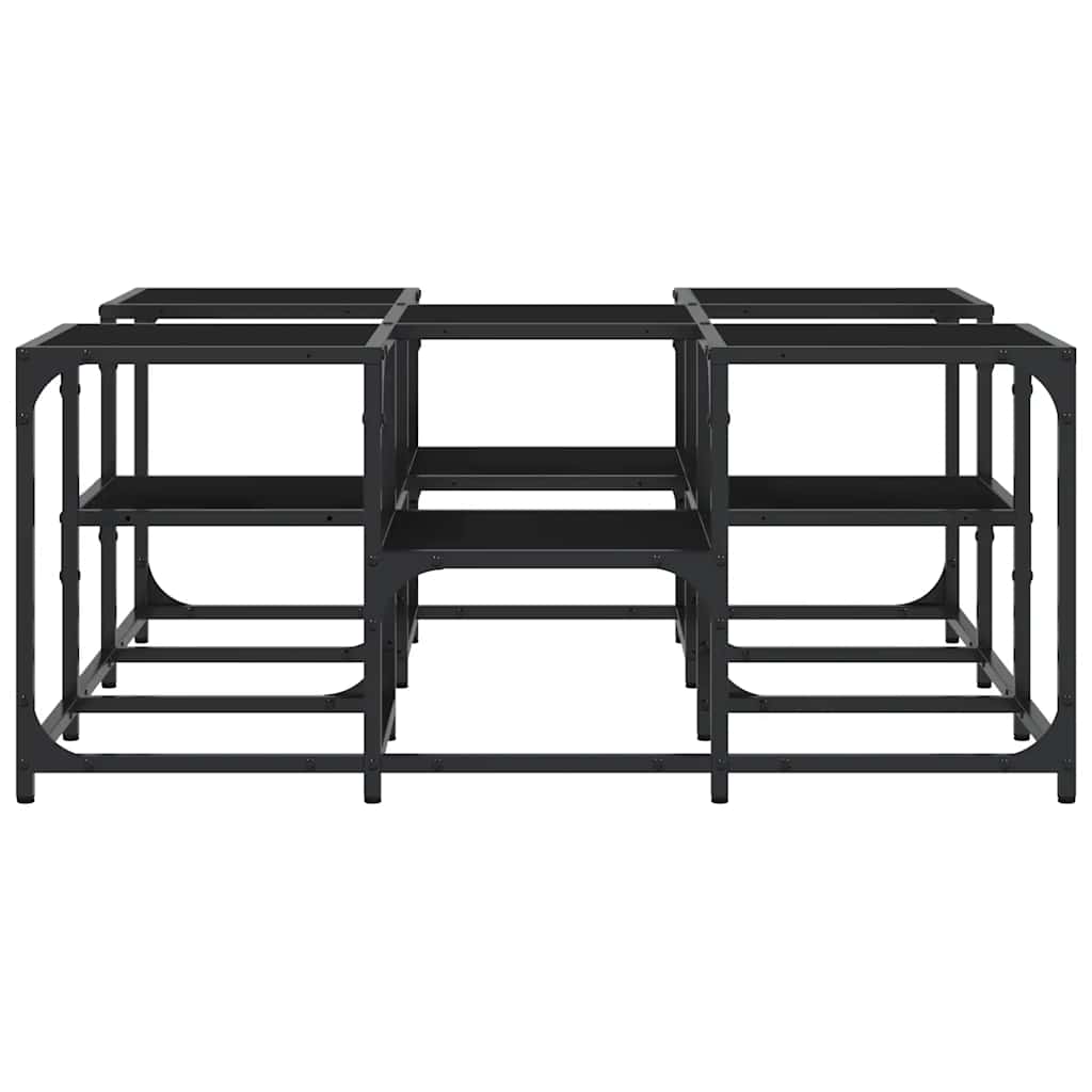 vidaXL Coffee Table Black 91x91x40 cm Engineered Wood