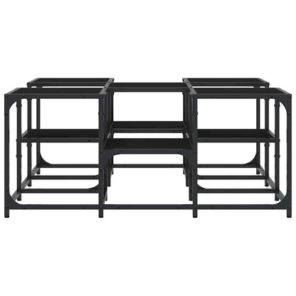 vidaXL Coffee Table Black 91x91x40 cm Engineered Wood