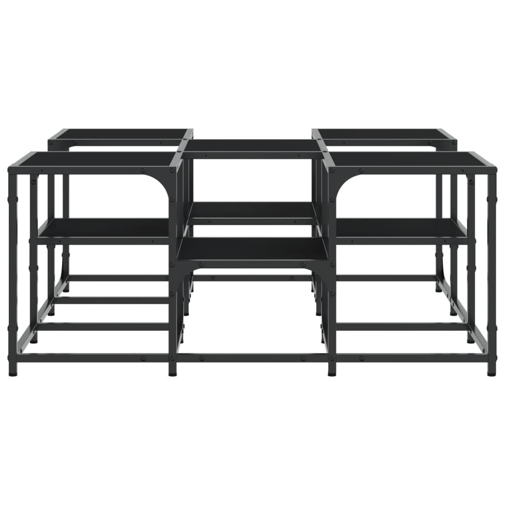 vidaXL Coffee Table Black 91x91x40 cm Engineered Wood