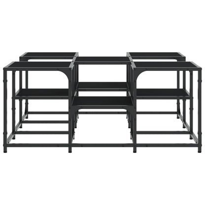 vidaXL Coffee Table Black 91x91x40 cm Engineered Wood