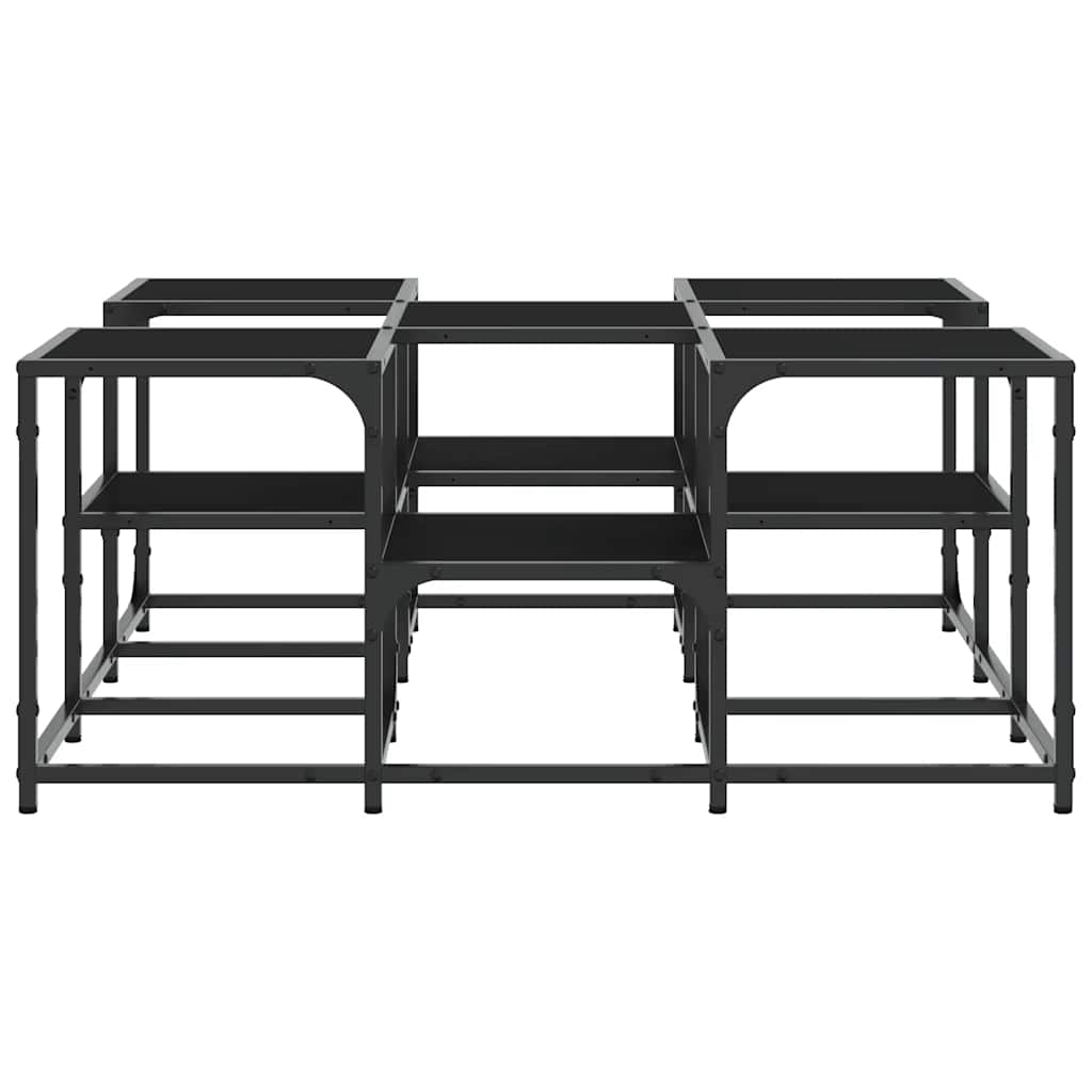 vidaXL Coffee Table Black 91x91x40 cm Engineered Wood