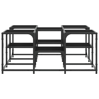 vidaXL Coffee Table Black 91x91x40 cm Engineered Wood