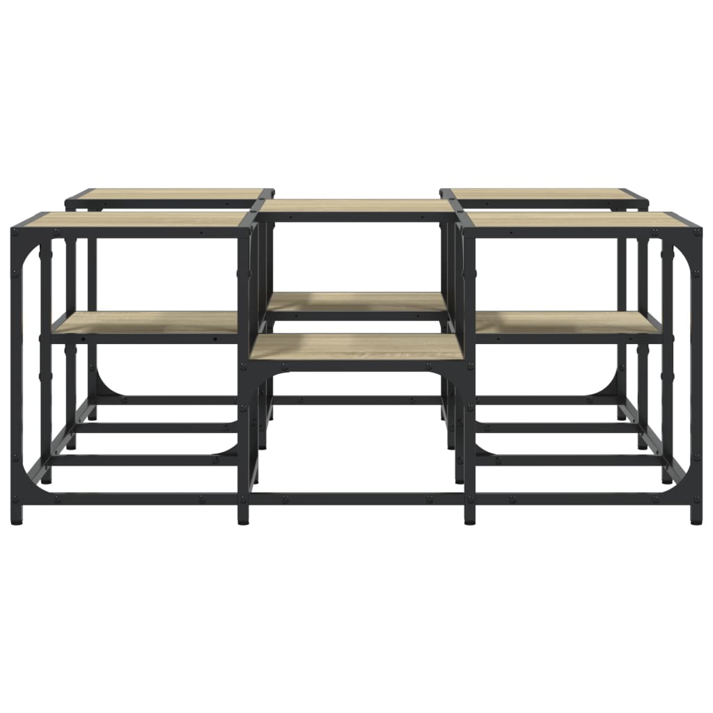 vidaXL Coffee Table Sonoma Oak 91x91x40 cm Engineered Wood