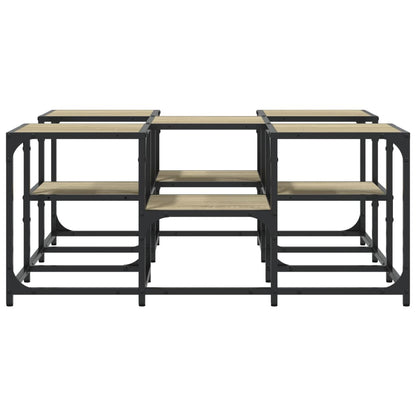 vidaXL Coffee Table Sonoma Oak 91x91x40 cm Engineered Wood