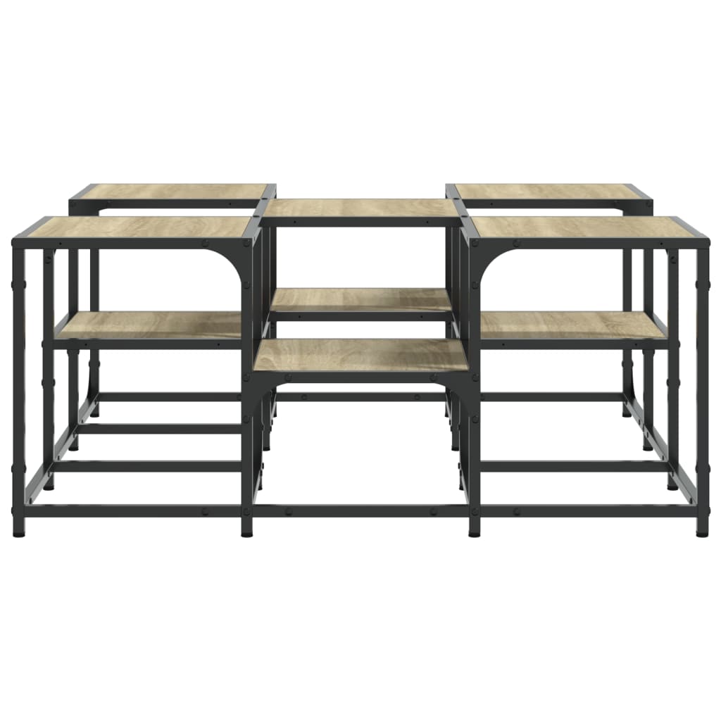 vidaXL Coffee Table Sonoma Oak 91x91x40 cm Engineered Wood