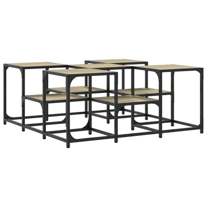 vidaXL Coffee Table Sonoma Oak 91x91x40 cm Engineered Wood