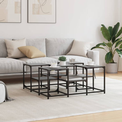 vidaXL Coffee Table Grey Sonoma 91x91x40 cm Engineered Wood