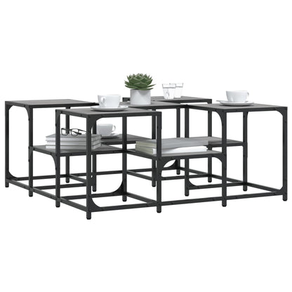 vidaXL Coffee Table Grey Sonoma 91x91x40 cm Engineered Wood