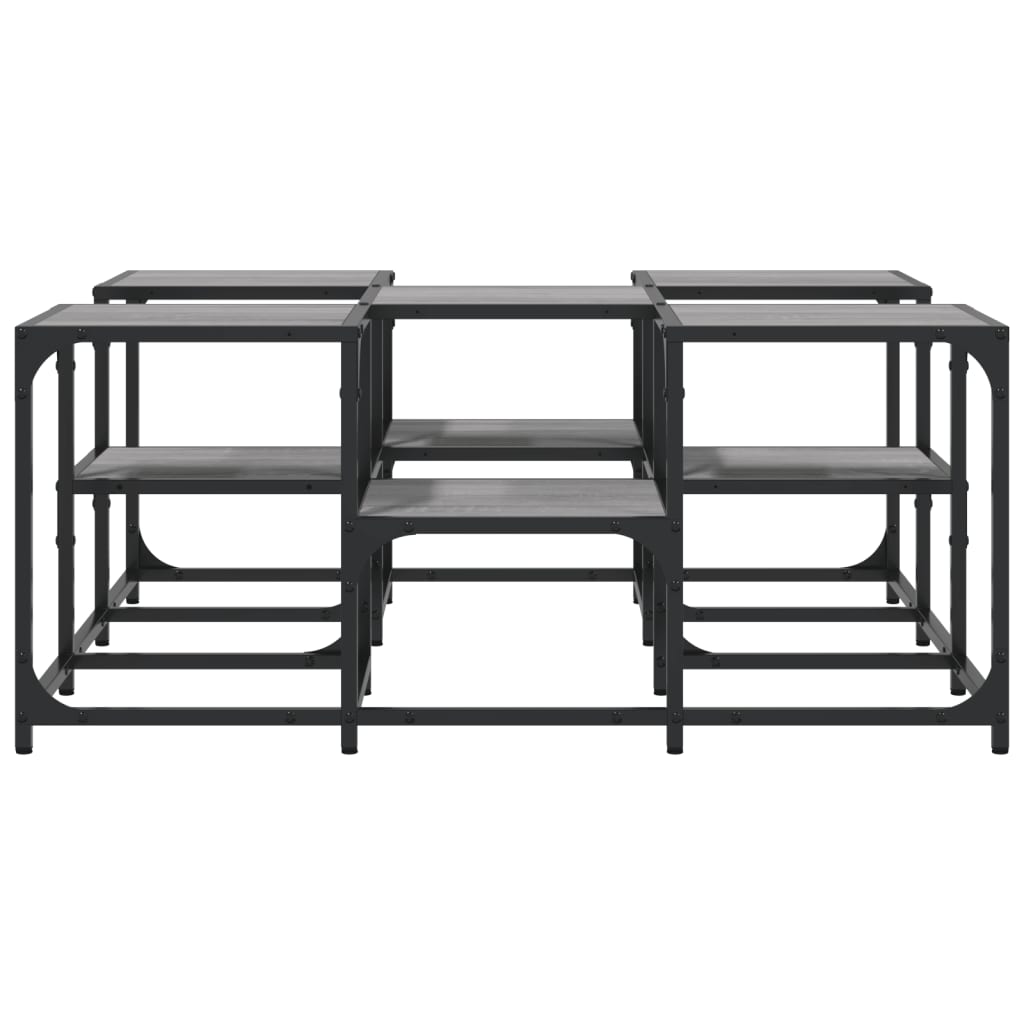 vidaXL Coffee Table Grey Sonoma 91x91x40 cm Engineered Wood