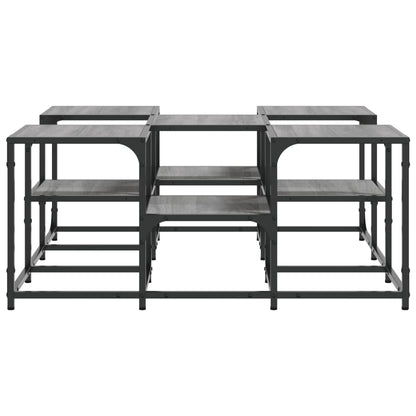 vidaXL Coffee Table Grey Sonoma 91x91x40 cm Engineered Wood