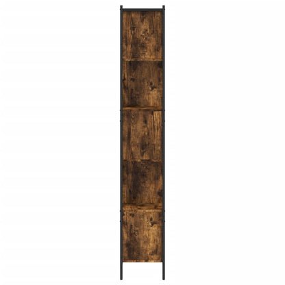 vidaXL Bookcase Smoked Oak 102x28x172 cm Engineered Wood