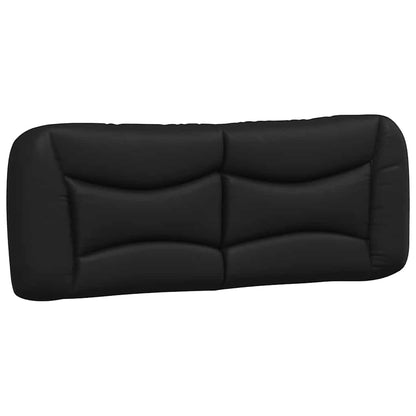 vidaXL Bed Frame without Mattress "Hvar" Black 135x190 cm Double Faux Leather
