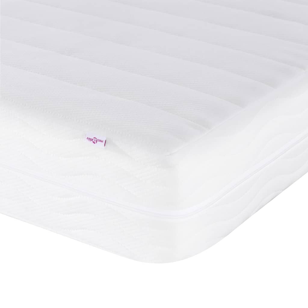 vidaXL Bed with Mattress "Dover" Black Single Faux Leather