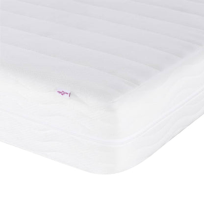 vidaXL Bed with Mattress "Dover" Black Single Faux Leather