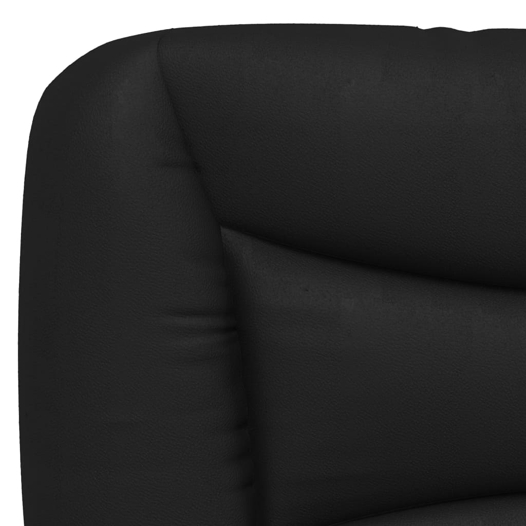 vidaXL Bed with Mattress "Hvar" Black 90x190 cm Faux Leather