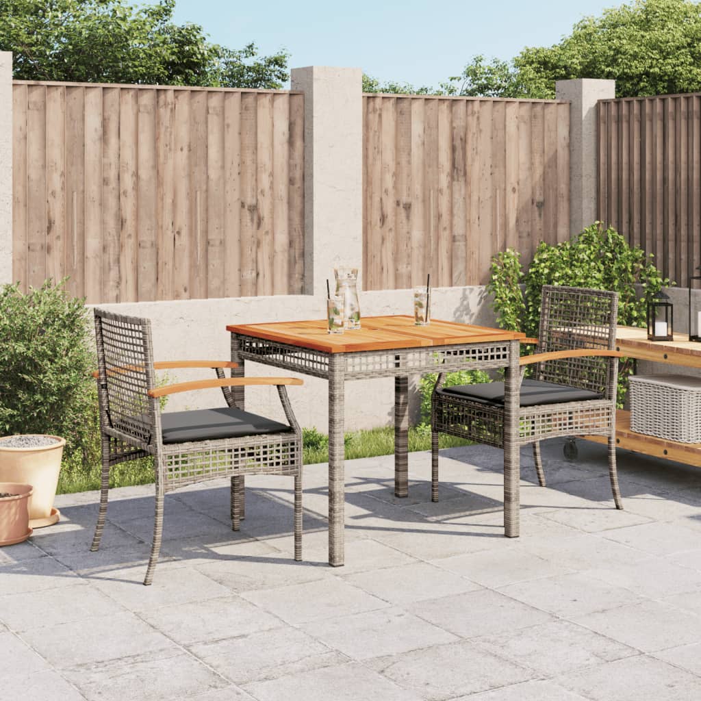 vidaXL Garden Dining Set | Grey