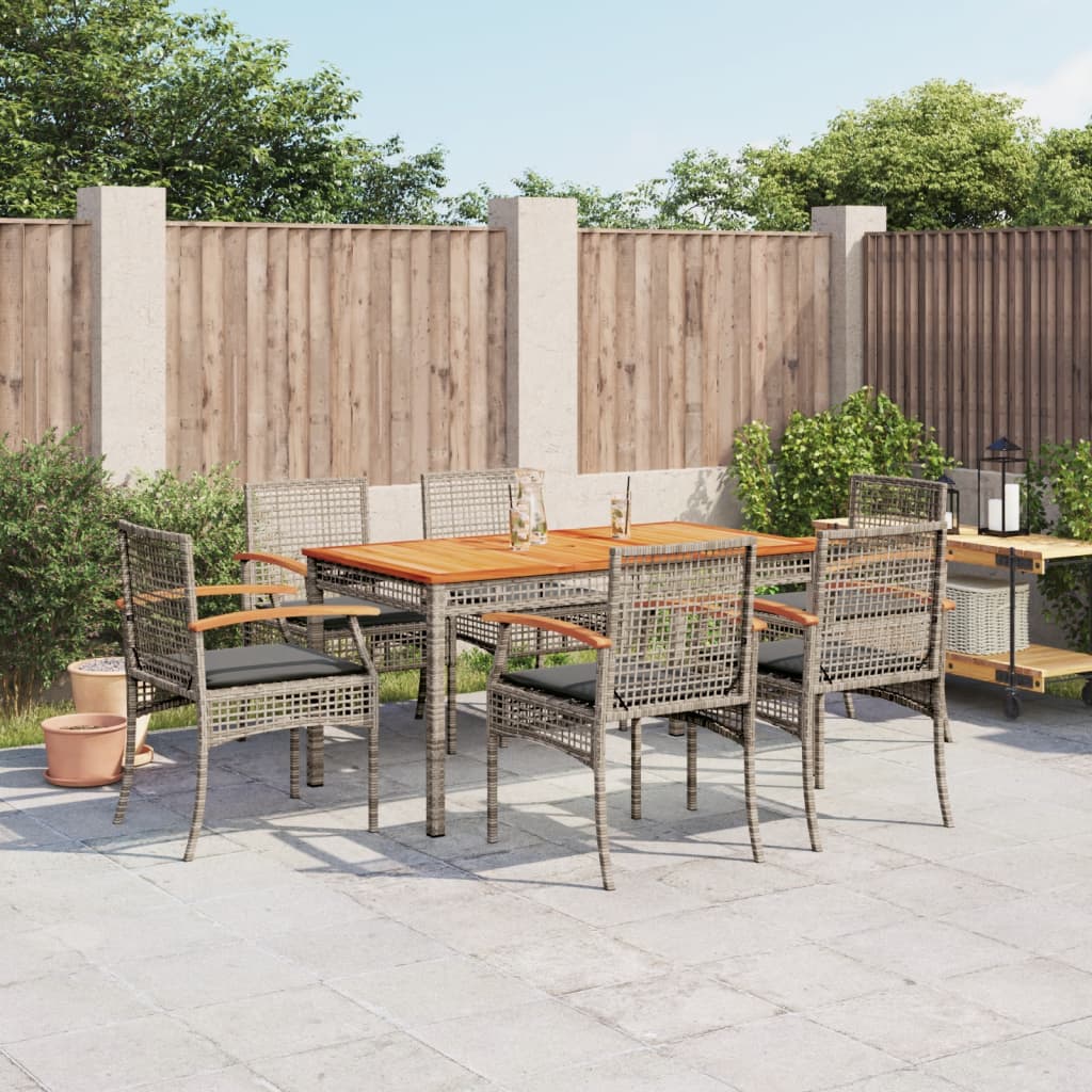vidaXL Garden Dining Set | Grey