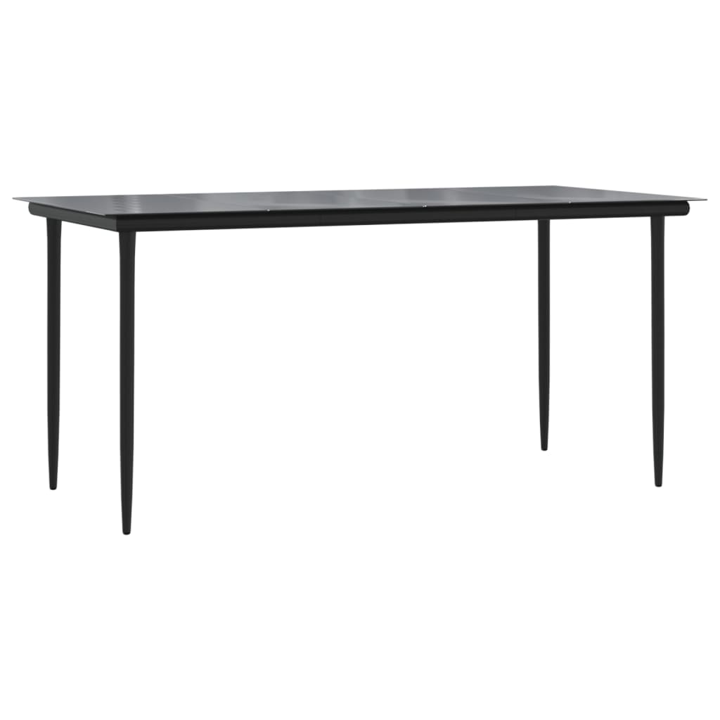 vidaXL Garden Dining Set | Black, Cream White