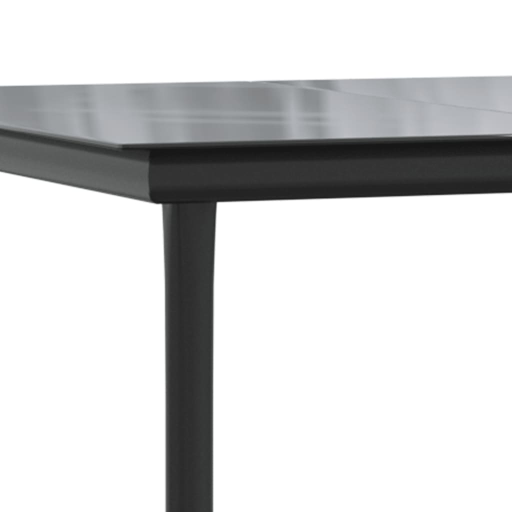vidaXL Garden Dining Set | Black, Cream White
