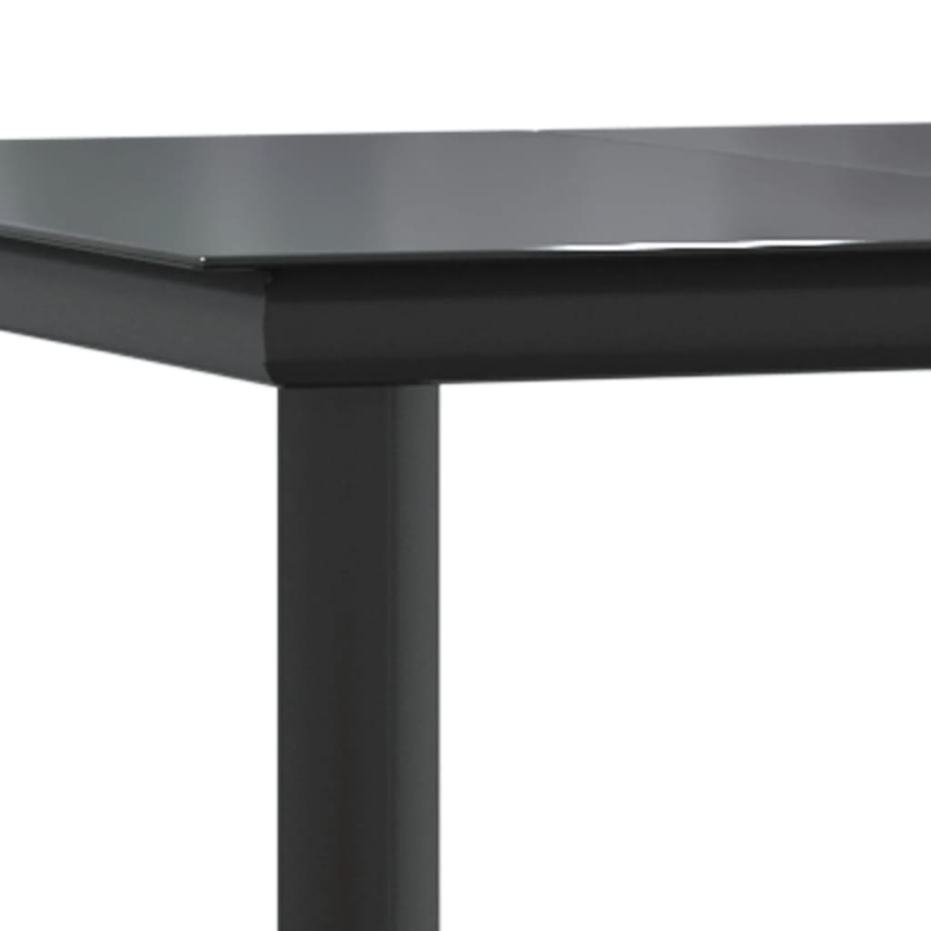 vidaXL Garden Dining Set | Black, Cream White